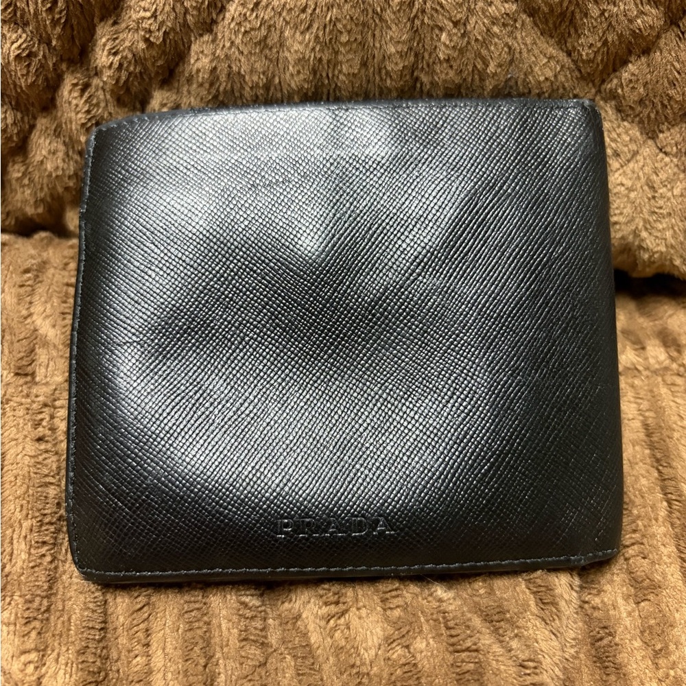 Prada Black Saffiano Leather Bifold Wallet